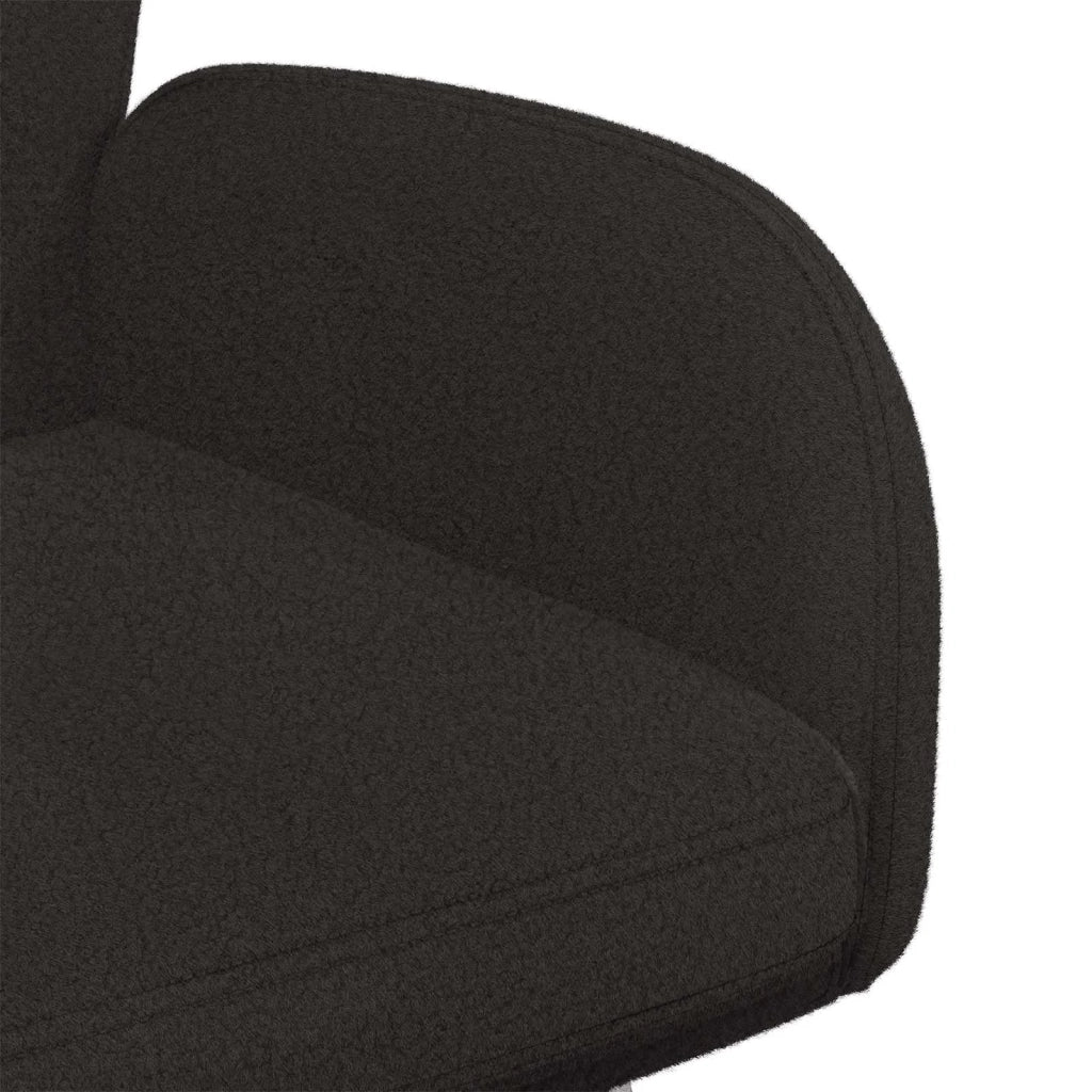 Sedie da pranzo girevoli 6 pz Bouclé Nero 54 x 58 x 87 cm 3428293