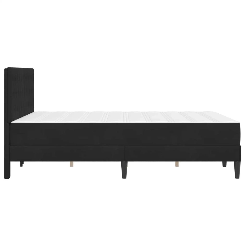 Struttura letto con materasso  Nero 120 x 190 cm Velluto 3415040