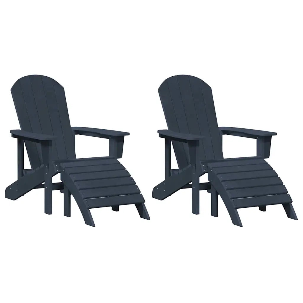 Sedia da Giardino 2 pz | Sedie da Esterno Navy 83 x 74 x 92 cm Polietilene