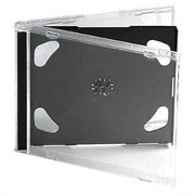 Etichetta Professionale per CD/DVD/Blu-Ray - Doppio Cassetto di Archiviazione - 10,4 mm - Spazio per Inserzione - Lato Nero - Contenitore per CD