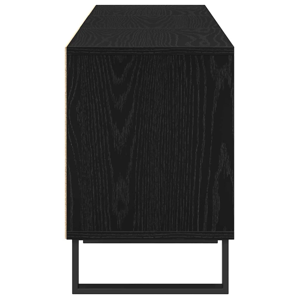 Mobile TV Rovere Nero 150 x 30 x 44,5 cm Legno multistrato 862880