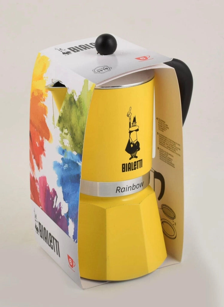 Bialetti Caffettiera da 3 tazze gialla