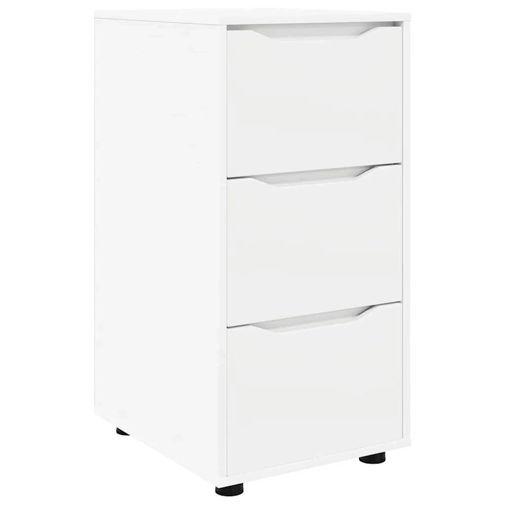 Mobile contenitore rettangolare funzionale minimalista 40 x 48 x 81 cm in legno ingegnerizzato bianco 02_0054641
