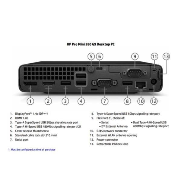 Pro mini 260 g9 r i3 8/256 w11h - D57KSEA#ABZ