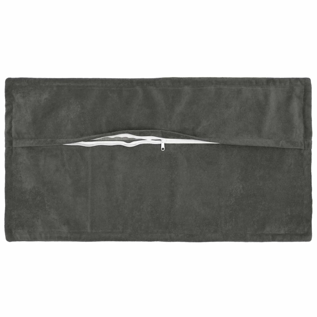 Cuscino con cuscino HOUTEN 12 pz Antracite Fleece in microfibra 934023