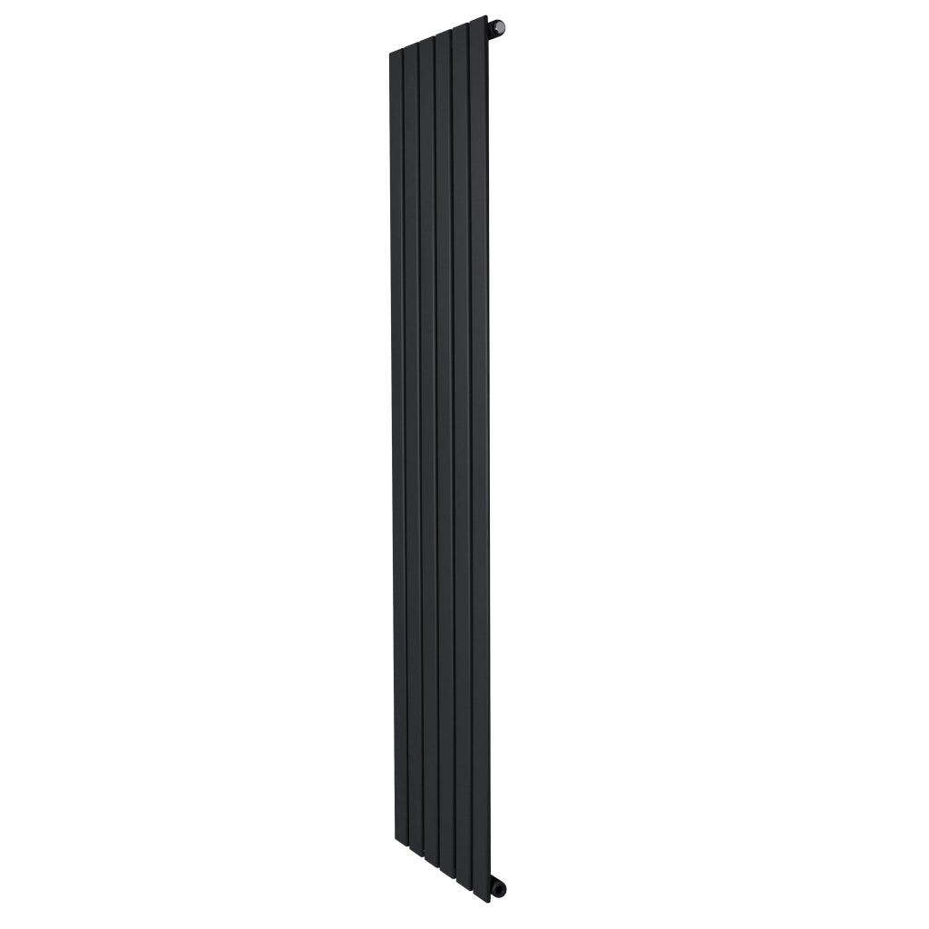 Radiatore Verticale Design Piatto Colonna Singola Nero 1800x420 mm