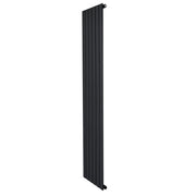 Radiatore Verticale Design Piatto Colonna Singola Nero 1800x420 mm