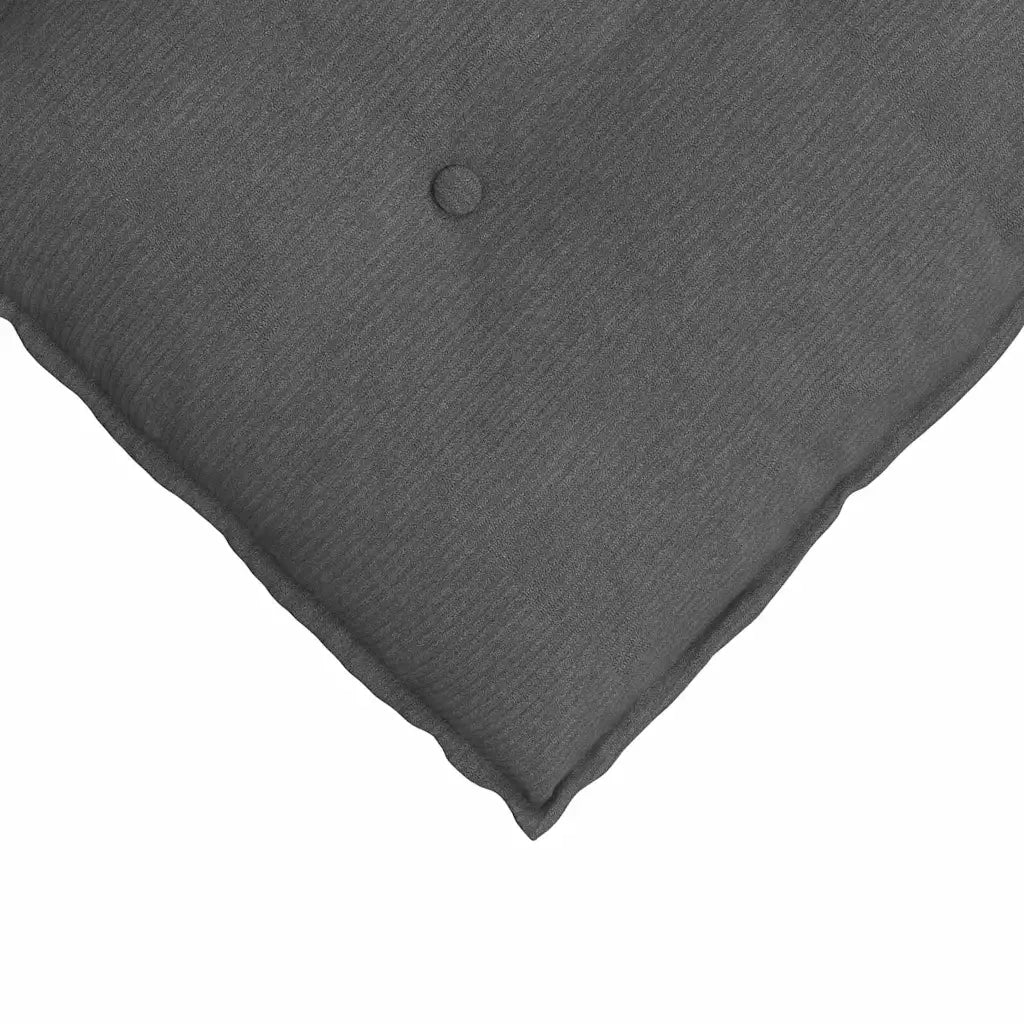Cuscino per Schiena Grigio scuro 60 x 50 cm Tessuto in Cords 42014694