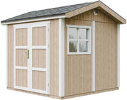 Casetta da giardino di qualit? premium 5,9 m² - H252x250x294 cm - Timbela M913A-TERRA BROWN