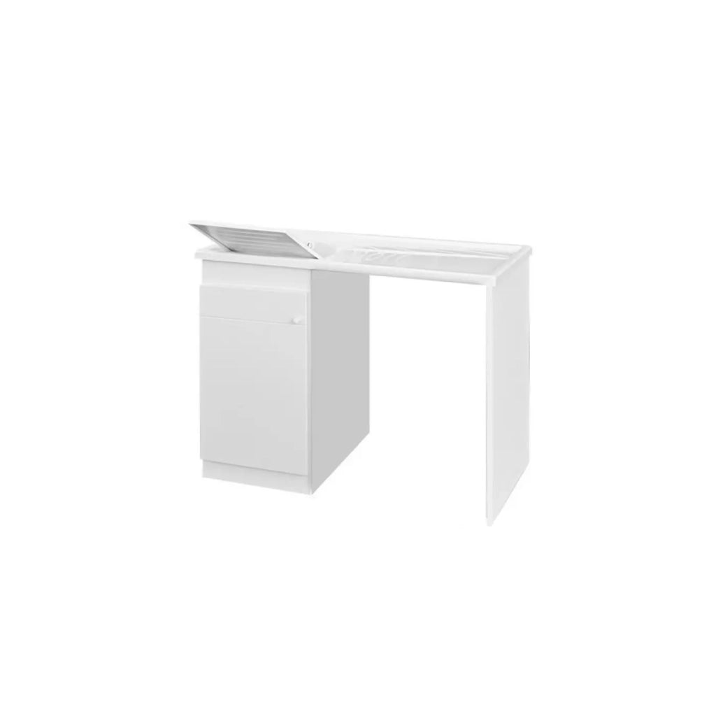 Lavatoio + Coprilavatrice Vasca SX In Resina 60x107x90 cm