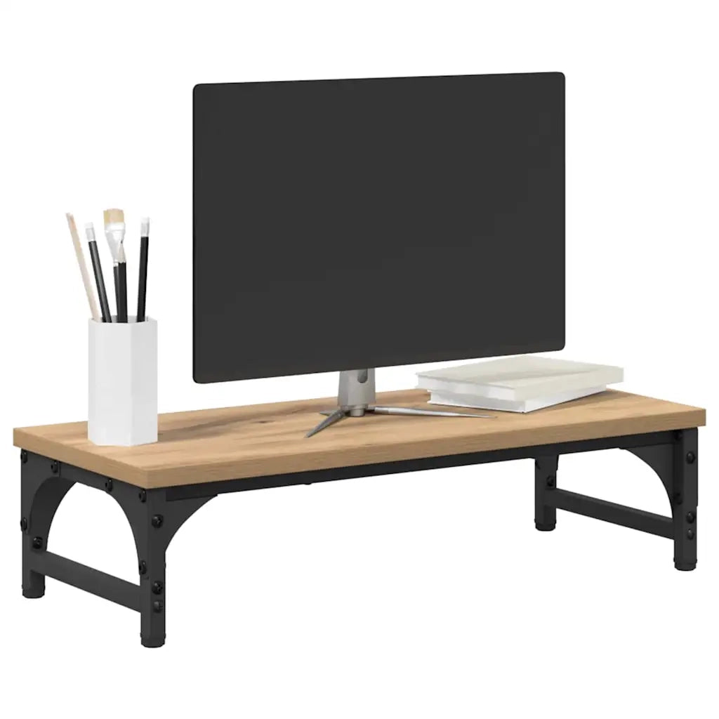 Supporto per Monitor Rovere Artigianale 55 x 23 x 14 cm 882182