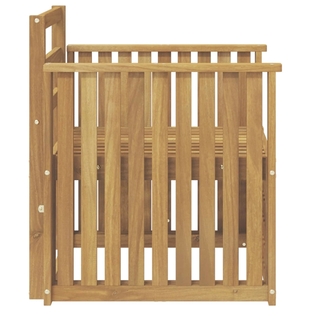 Set di divani da esterno-Sofa da giardino Legno di Acacia Massello Bianco 152811