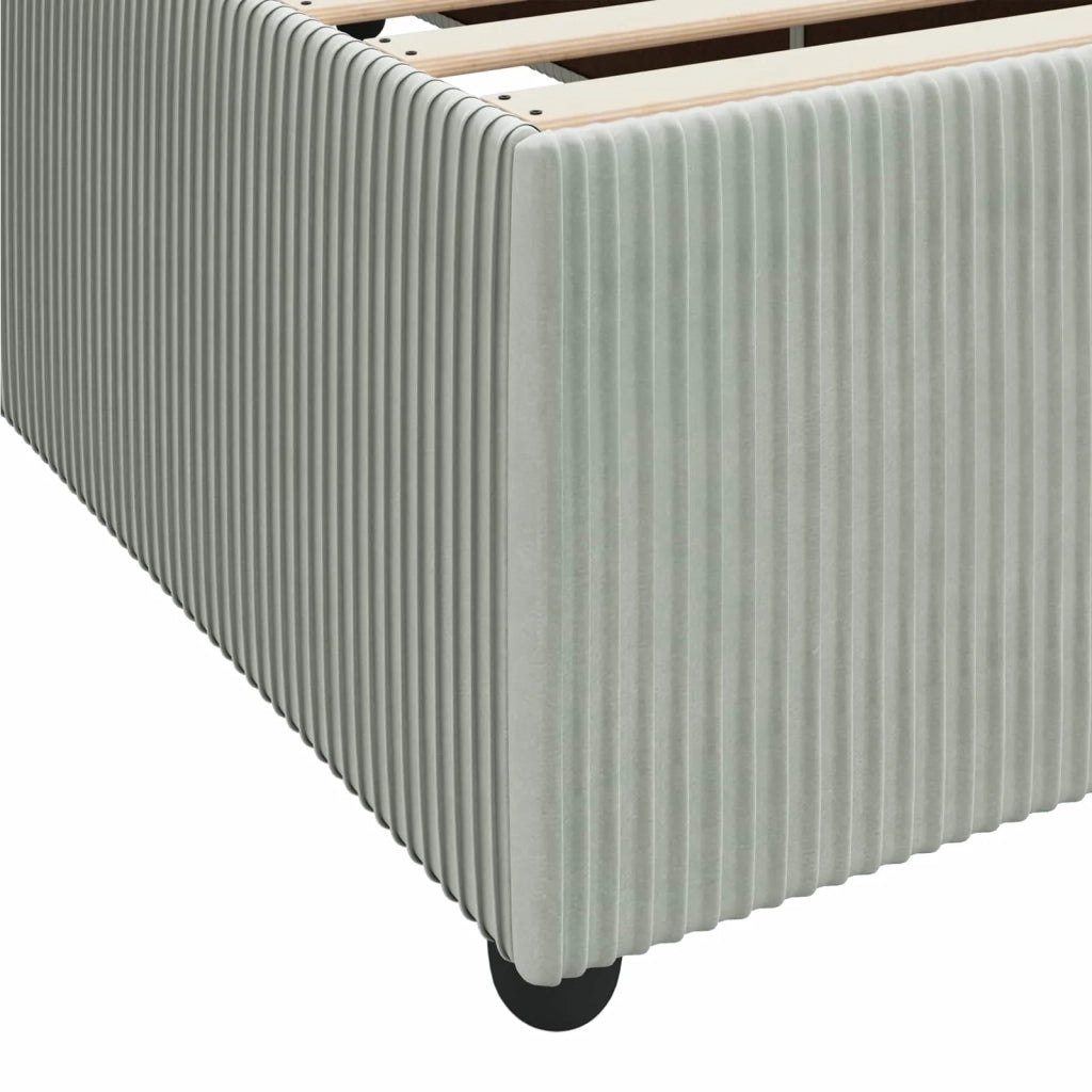 Struttura del letto-Giroletto Grigio chiaro 100 x 200 cm Tessuto 867803