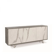 Mobile 3 Ante 177L x 41P x h74 – Finitura Cemento e Marmo Calacatta – Sarmog