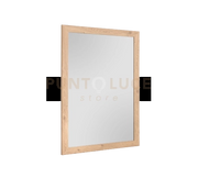 KIM SPECCHIO DA PARETE CON CORNICE LISCIA CON GANCI X INSTALLAZIONE ORIZZONTALE E VERTICALE 48X68CM
