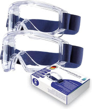 Scherma occhi Volzicht ACE | Made in Germany | Fendine la condensa e resistente ai prodotti chimici | Cintura capelluta regolabile | Resistente alla luce e trasparente