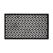ZERBINO STELLATO NERO CON BORDO 40X70 CM- ISMAR- 5,0 pz