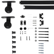 Kit accessori porta scorrevole 200 cm ¨C zephmum ¨C nero 200x40x0,6 cm