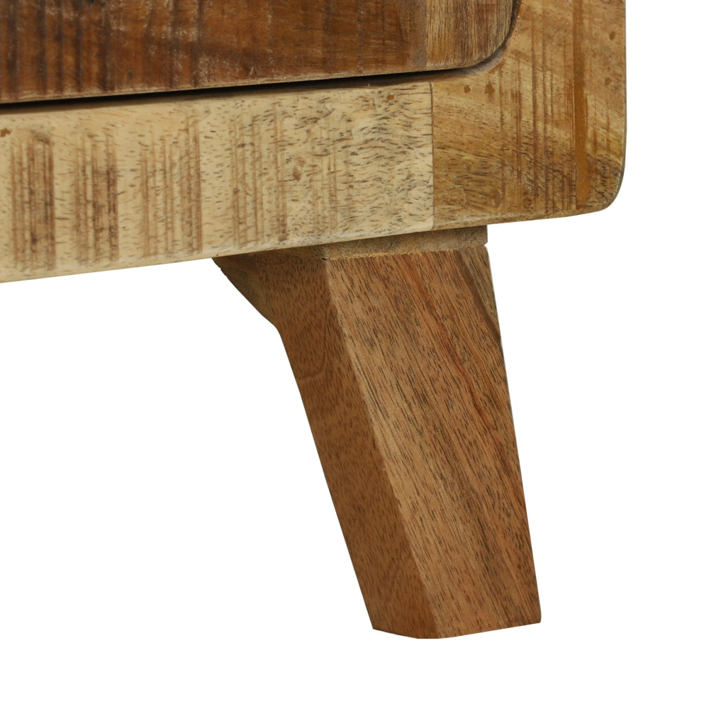 Tavolino da CaffÃ¨ 80x54x45 cm Legno Massello Grezzo di Mango