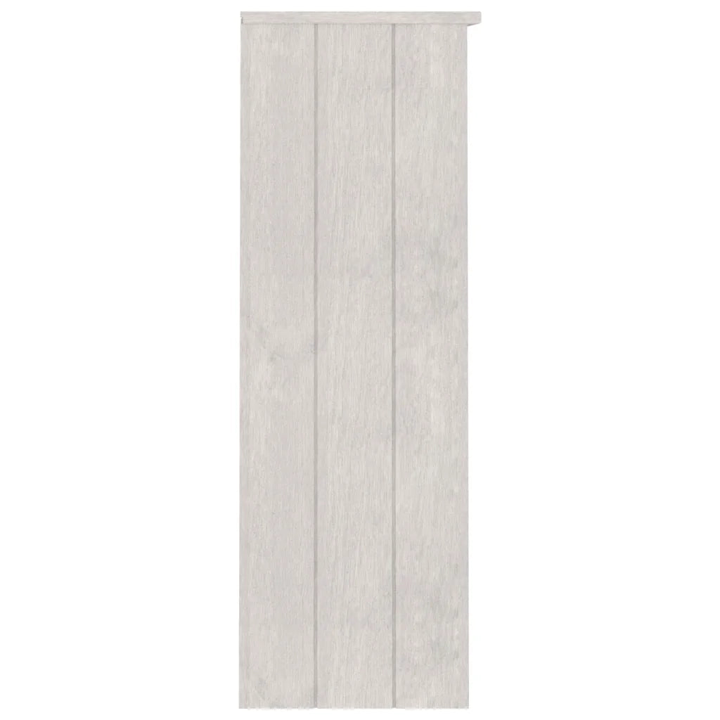 Piano Credenza HAMAR Bianco 85x35x100 cm Legno Massello di Pino 340509