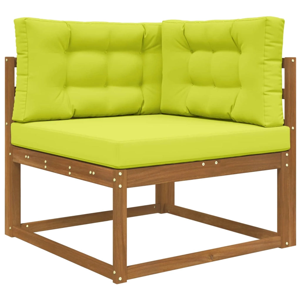 Cuscino per divano da esterno 3 pcs Verde Poliestere 900885