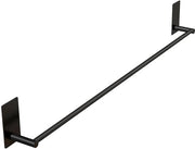 Maniglione per asciugamani senza foratura - nero - acciaio inossidabile - 75 cm