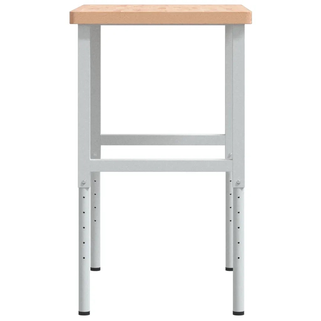 Banco Lavoro 100x60x(73-99,5) cm Legno di Faggio Rettangolare