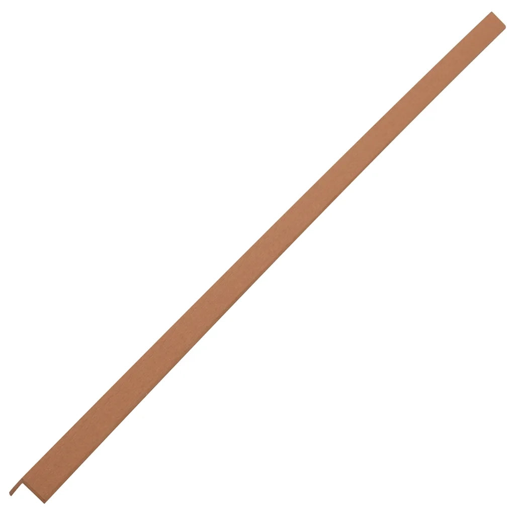 Profili Angolari per Bordi 5pz in WPC 170cm Marrone Chiaro 45018