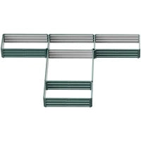 Fioriera Quadrata da Giardino in Acciaio Modulare, Set di 5 Fioriere per Verdure, Piante, Fiori, Verde