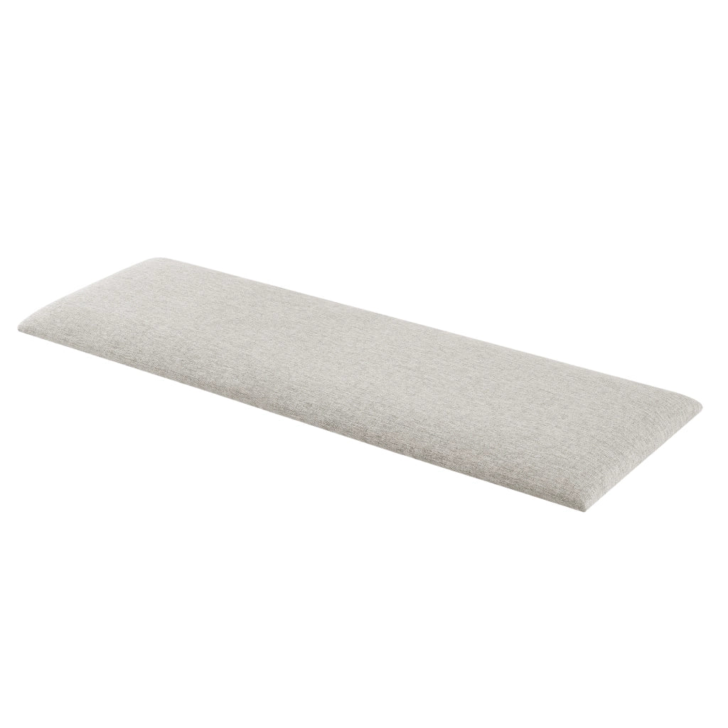 Set Carpino di 2 Pannelli Murali Imbottiti Rivestiti in Tessuto Grigio 90x30 cm [neu.haus]