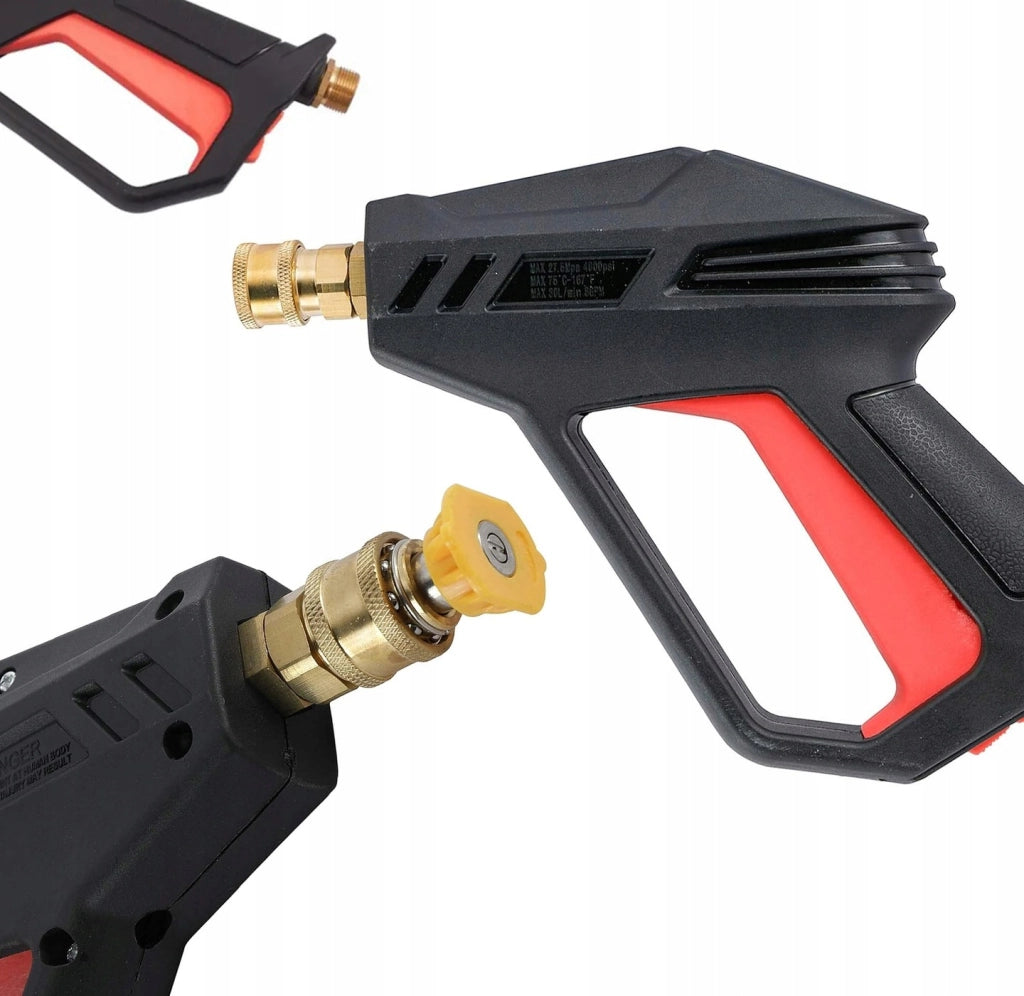 Pistola Alta Pressione Fortis 4000 PSI M22 – Set 5 Ugelli Quick Connect + Adattatore Karcher HD Easy!Lock | 275 Bar