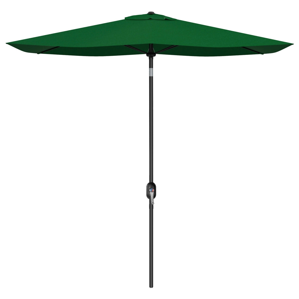 Ombrellone da Giardino Rettangolare Inclinabile ¨C zephmum ¨C Verde 2x3 m