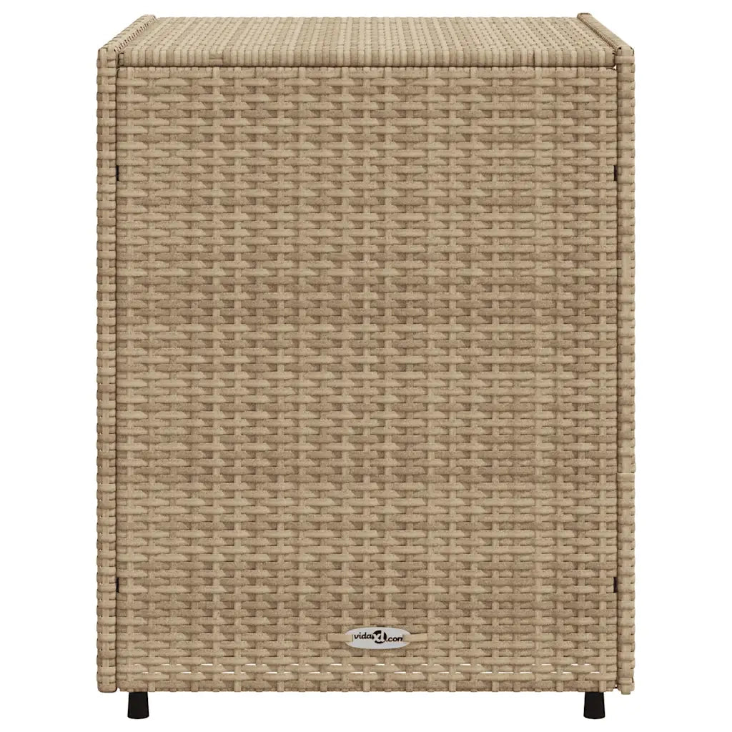 Armadietto Portaoggetti da Giardino Beige 55x59x69cm Polyrattan 365558