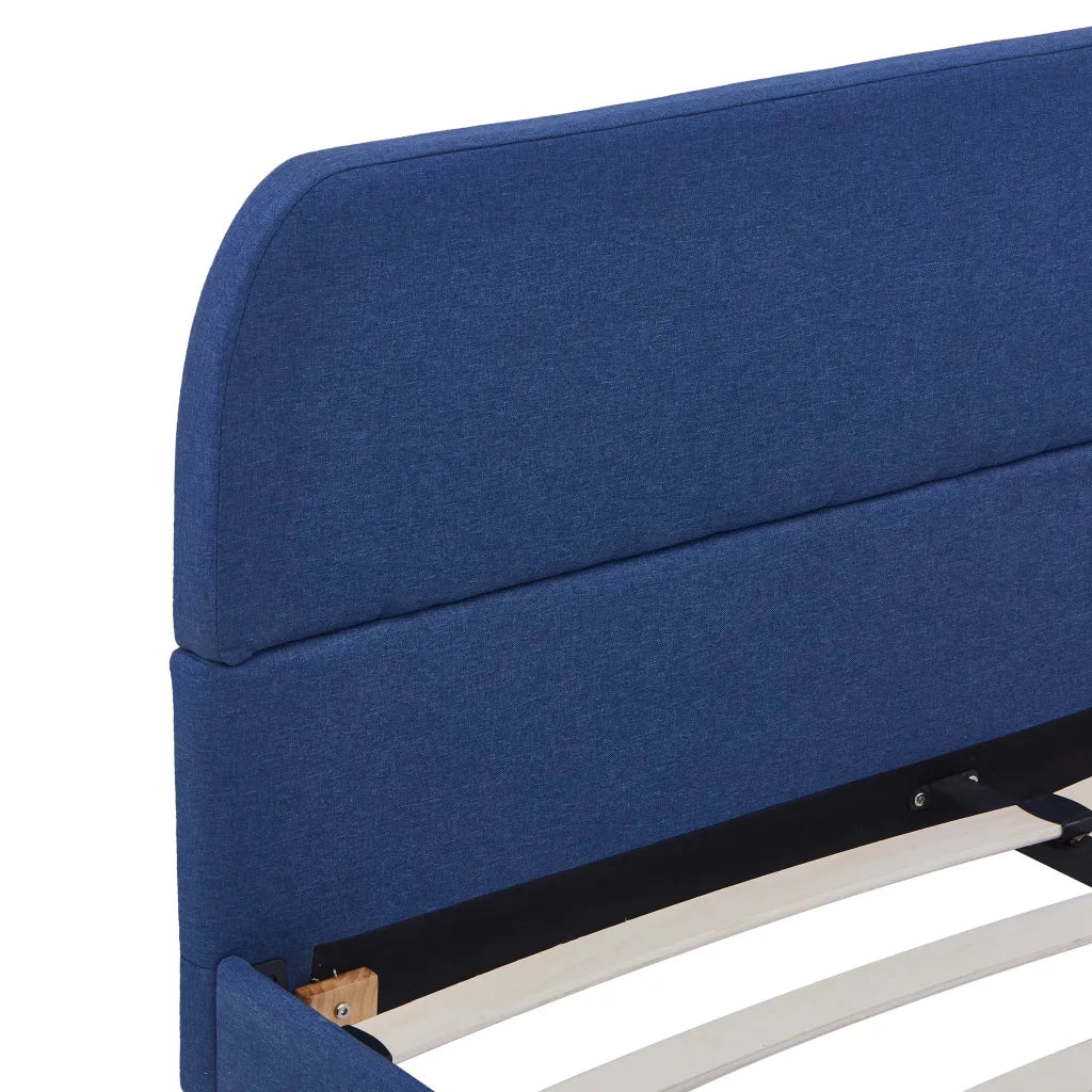 Giroletto senza Materasso Blu 140x200 cm in Tessuto 280878