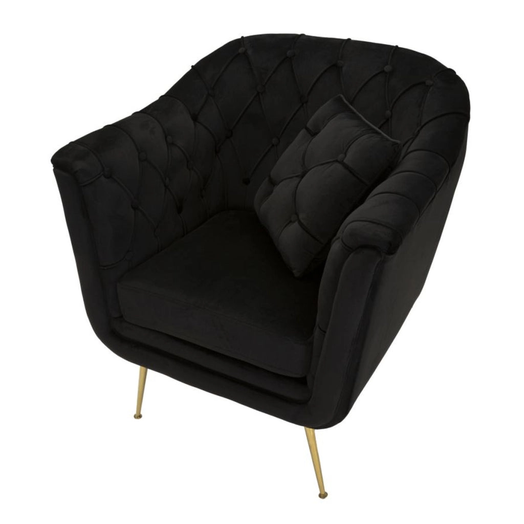 Poltrona VKH897, Nero, Poliestere, 88x83x91 cm
