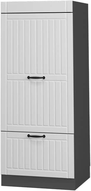Mobile cucina microonde Fame-Line, Bianco casa di campagna, 60 cm, per la combinazione con altri moduli della serie Fame-Line