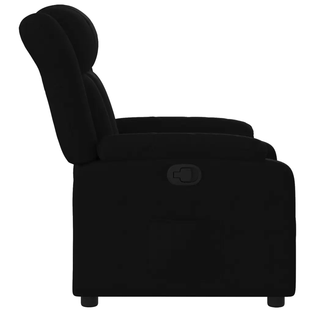 Divano Sedia-Poltrona Reclinabile in Tessuto Nero 284649
