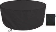 Cuscino Acquastato Rotondo per Mobili da Giardino - 130 cm - Protezione UV e Impermeabile al Vento