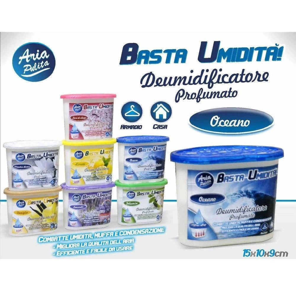 Trade Shop - Deumidificatore Con 220 Gr. Di Granuli Deumidificatore Aria Fragranza Oceano -