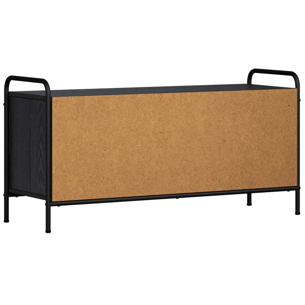 Mobile TV 79,5 x 33 x 50 cm Rovere Nero Legno ingegnerizzato 8013734