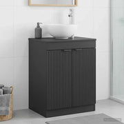 Mobile da Bagno Nero 54 x 41 x 70 cm Legno ingegnerizzato