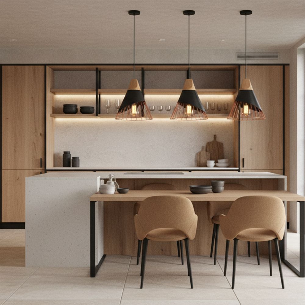 Lampada Da Soffitto Pensile Scandinavo Metallo APP225-1CP