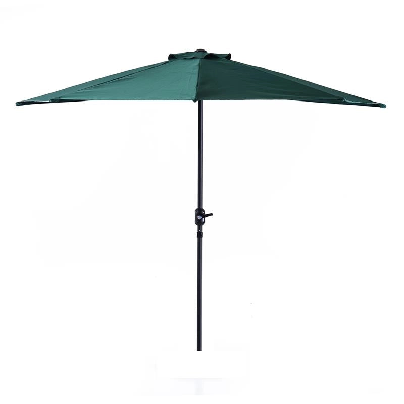 OMBRELLONE SEMICIRCOLARE IMPERMEABILE 269 X 138 X 236 CM VERDE