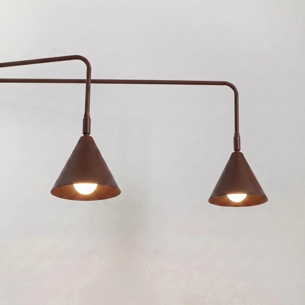 Applique NOX 2 marrone con interruttore