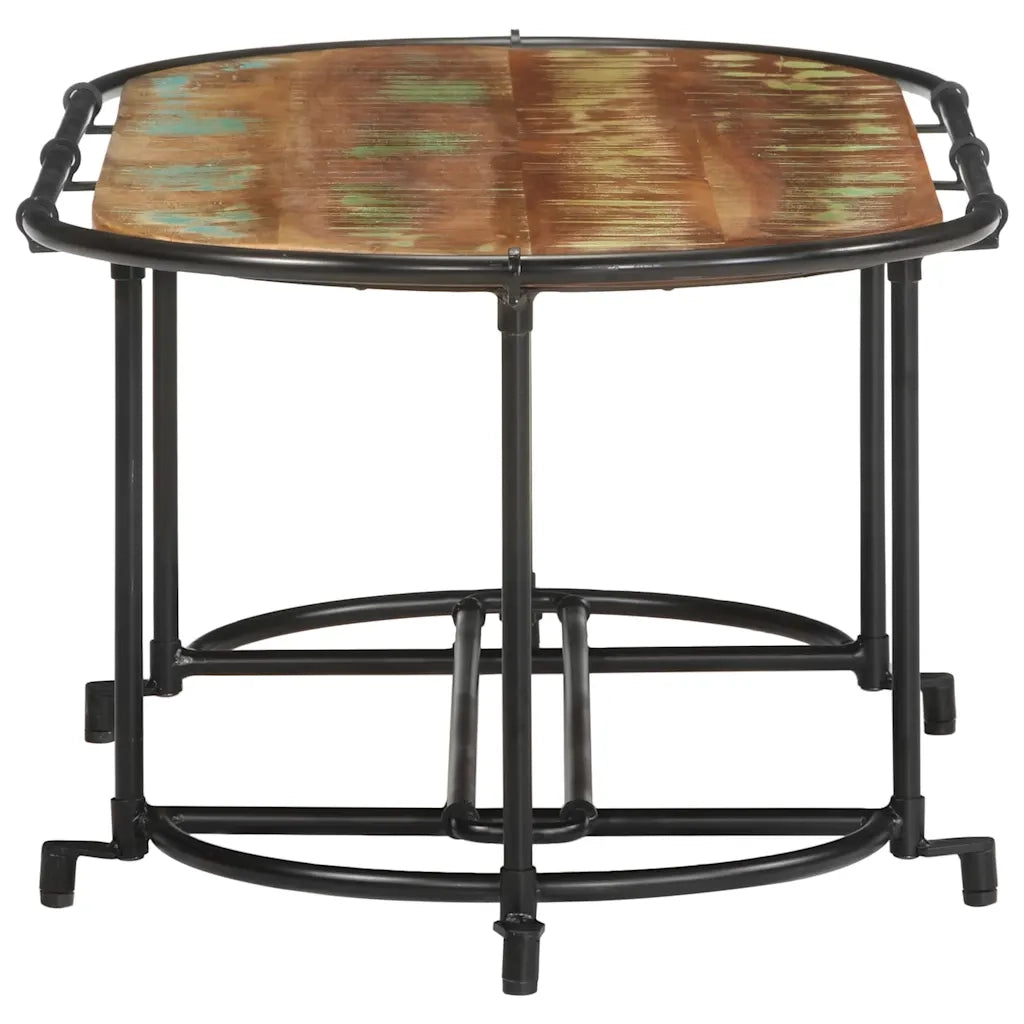 Tavolino da salotto | Tavolino da caff¨¨ | Tavolino da Soggiorno 110x55x40 cm in Legno Massello di Recupero
