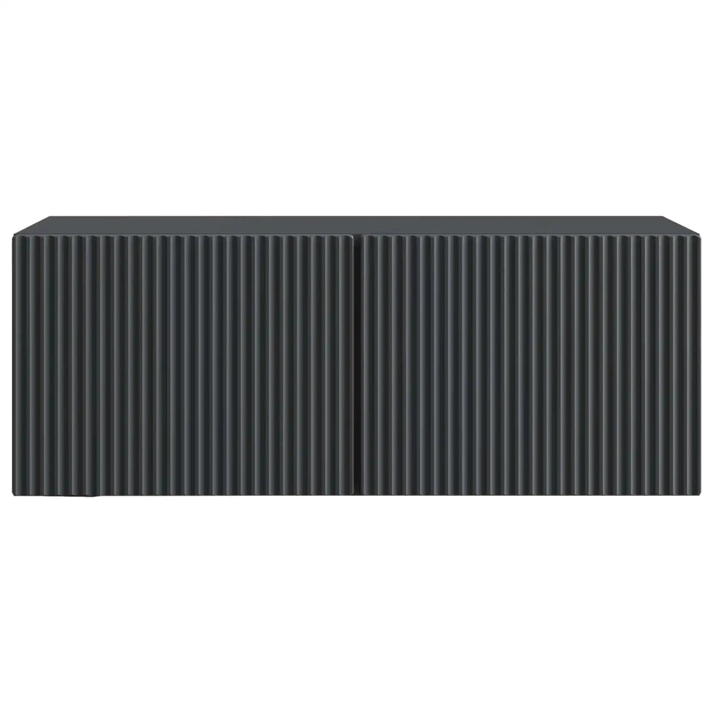Mobile Porta TV da Muro Nero 78,5 x 31 x 30 cm 898546