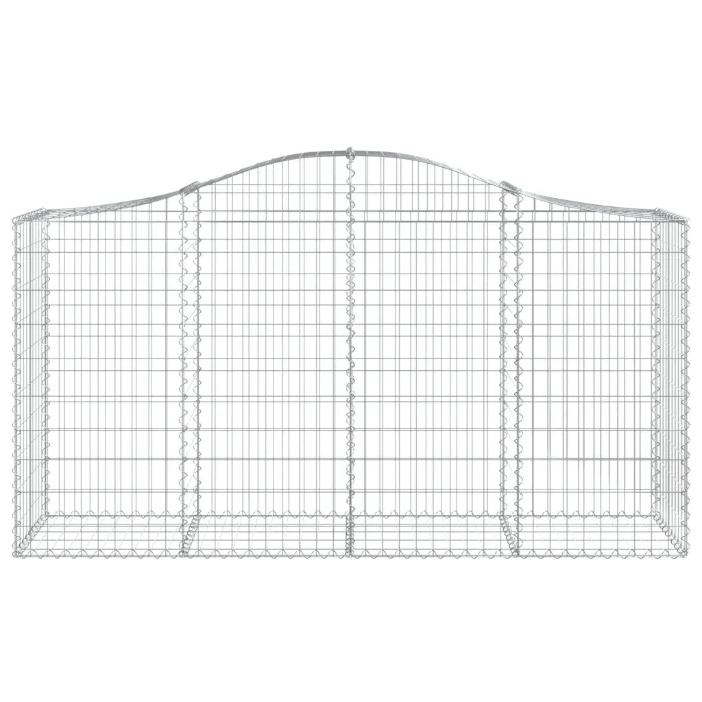 Cesti Gabbioni ad Arco 30 pz 200x50x100/120 cm Ferro Zincato 3145657