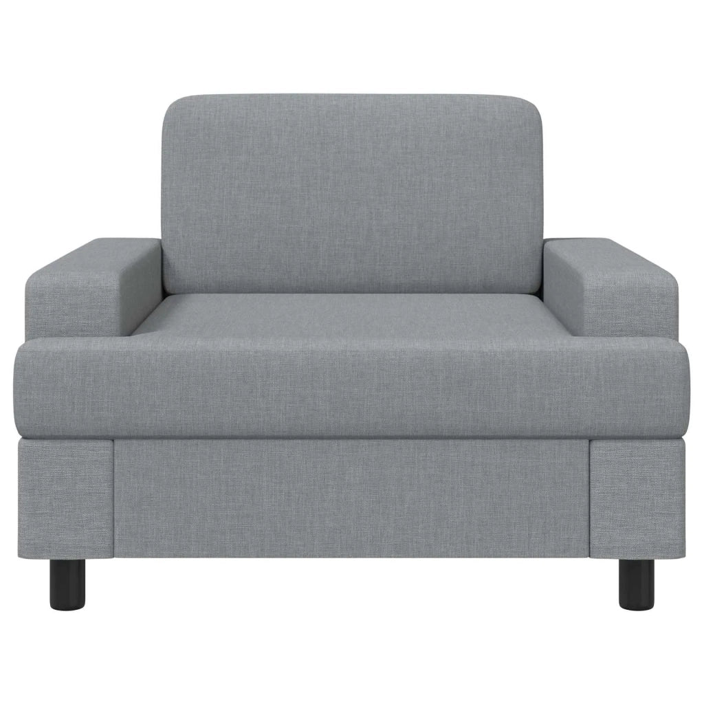 Poltrona Grigio Chiaro Tessuto 42043454