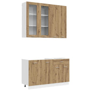 Unità Cucina LYON 4 pcs Rovere Artigianale Legno ingegnerizzato 3438370