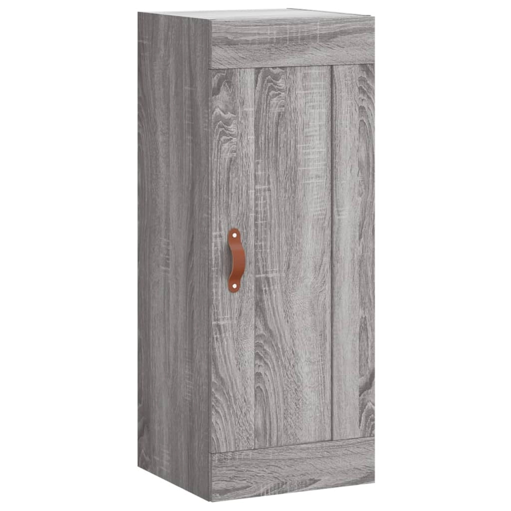 Buffet credenza cassettiera armadio mobile contenitore organizer cucina soggiorno salotto rovere Sonoma alto 34,5 x 34 x 180 cm legno ingegnerizzato grigio 02_0035321
